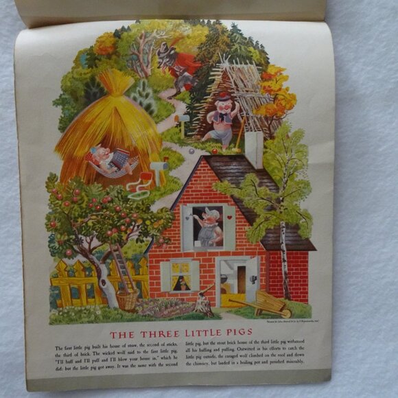 12 Fairy Tale Scenes Morrell 1948 Calendar Feodor Rojankovsky Set of Prints - Picture 13 of 14